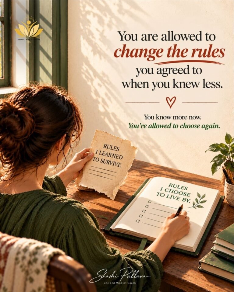 You are allowed to change the rules - quote by Shashi Pallava, Life, Relationship & Mindset Coach