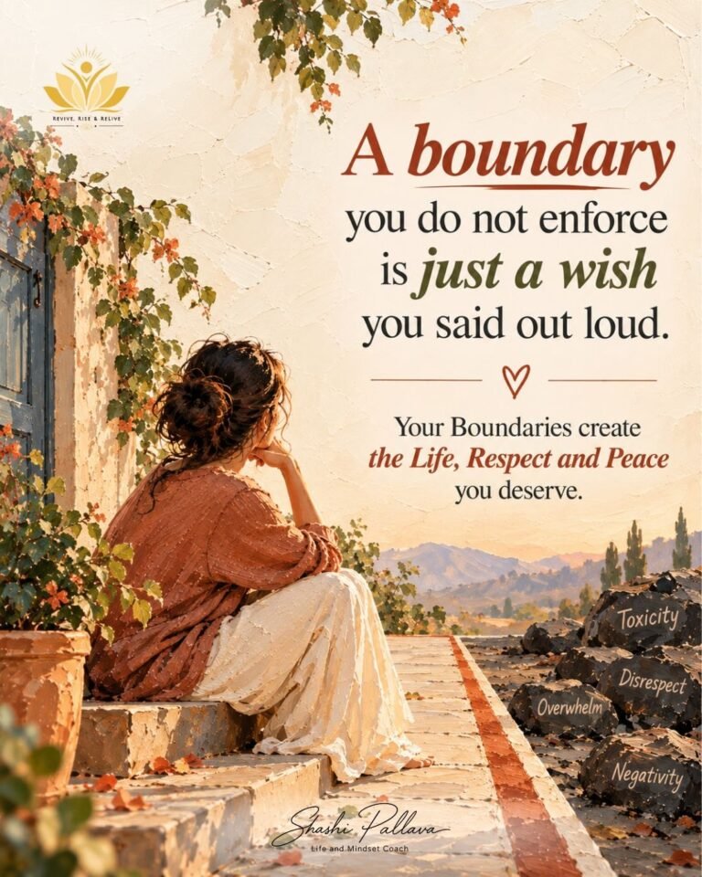 A boundary is not a punishment - quote by Shashi Pallava, Life, Relationship & Mindset Coach